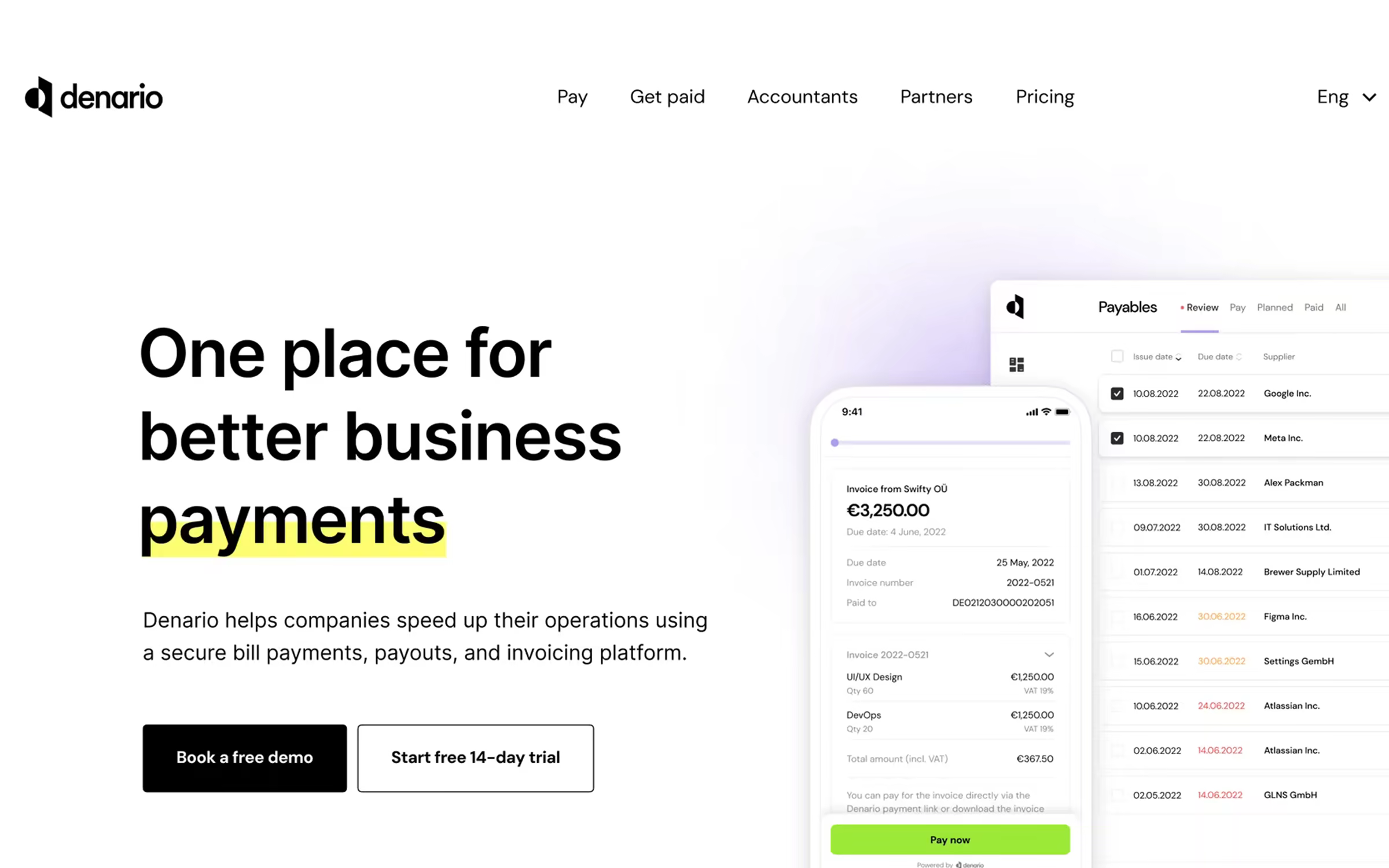 Denario app