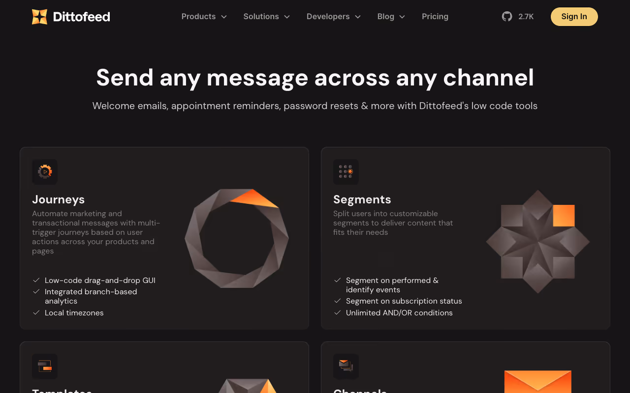 Dittofeed website