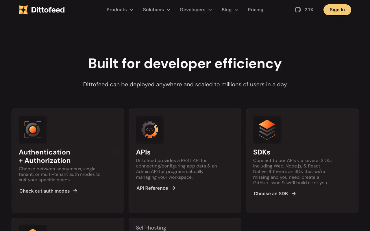 For developers